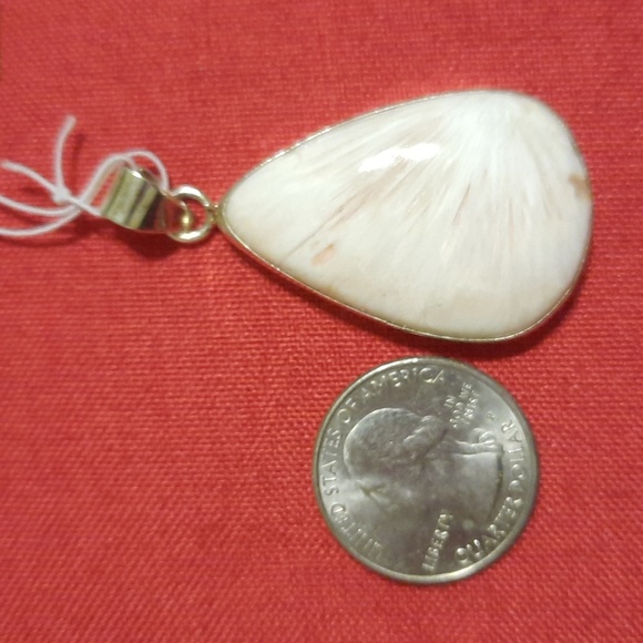 scolecite sterling silver pendant - Picture 3 of 5